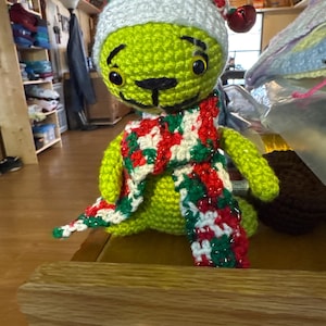 Crochet Grinch Amigurumi Pattern – Christmas Holiday Plush Toy (PDF)