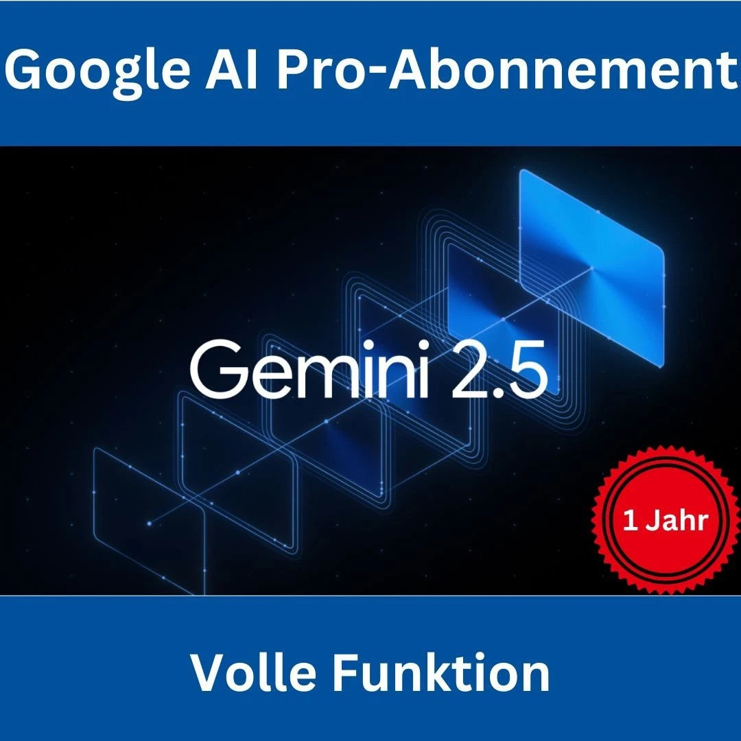 Google AI Pro Gemini 2.5 Pro 1 Year | 2TB Drive | Premium AI | Save 80%