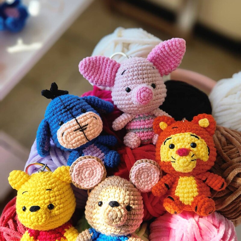 PDF PATTERN 8in1- winnie the POOH and friends crochet pattern