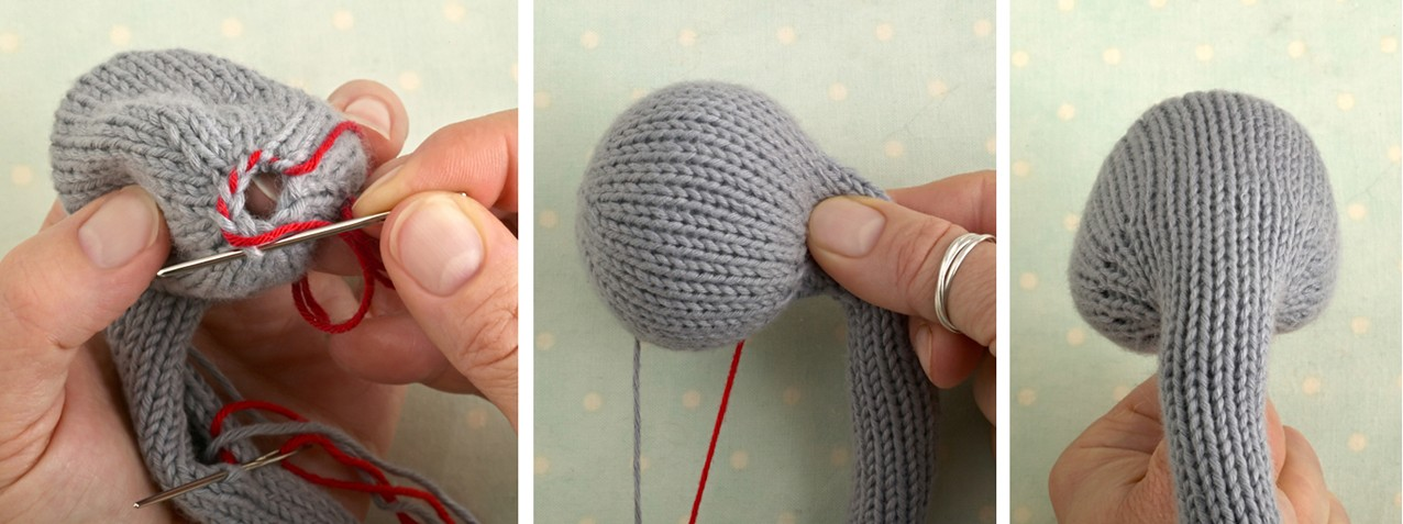 Wellington the elephant toy knitting pattern