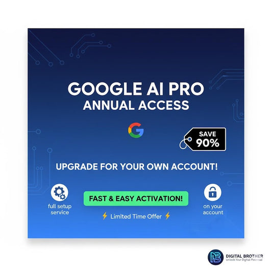 Google AI Pro Annual Access - Upgrade Your OWN Account